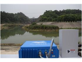 我公司地基合成孔径雷达产品FastGBSAR用于监测拦水坝放水前后的震动